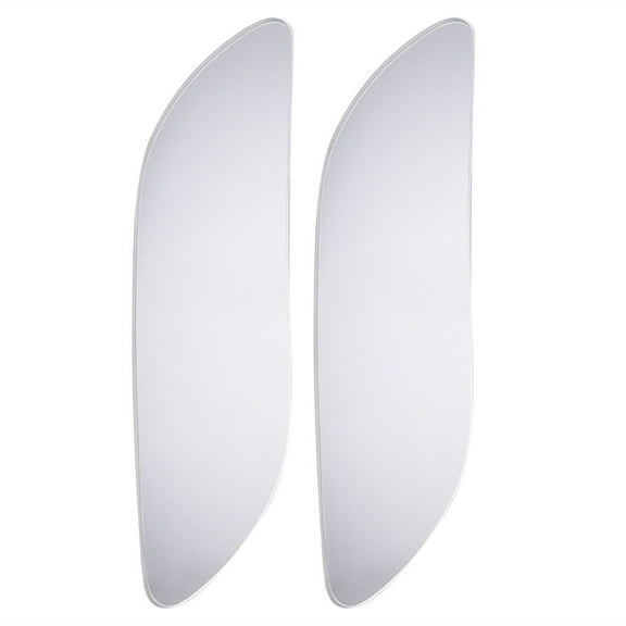 1 Pair Extra Long Wide Angle Rear View Mirror Blind Spot Mirror for Trucks (White)