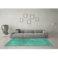 thumbnail image 3 of Ahgly Company Indoor Rectangle Oriental Turquoise Blue Industrial Area Rugs, 2' x 3', 3 of 4