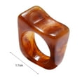 thumbnail image 5 of SPRING PARK Fashion Resin Ring Women Transparent Wedding Jewelry Rings, 5 of 8