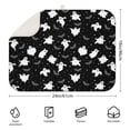 thumbnail image 2 of Spooky Halloween Ghosts Pattern Dish Drying Mat for Kitchen 1 Pack, Ultra Absorbent Microfiber Dishes Drainer Mats,18x24in(46x61cm), 2 of 4