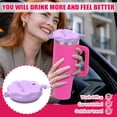 thumbnail image 4 of 40Oz Beige Universal Tumbler Lid - Fits 40Oz Tumbler Cups, Leak-Proof Sealing, Flip-Up Spout For Sipping, Secure Fit Design - For Outdoor Enthusiasts, Travelers,, 4 of 5