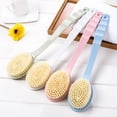 thumbnail image 2 of Long Handle Bath Brush Skin Massage Scrubber Brushes Back Body Bathroom Accessories, 2 of 6