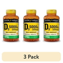 (3 pack) Mason Natural Vitamin D3 Supports Bone and Muscle Health, 50 Softgels