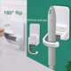 thumbnail image 3 of Broom Holder Mop Holder, Wall Mounted Self Adhesive Mop Clip Anti-Slip Wall Mounted Hook, 3 of 4