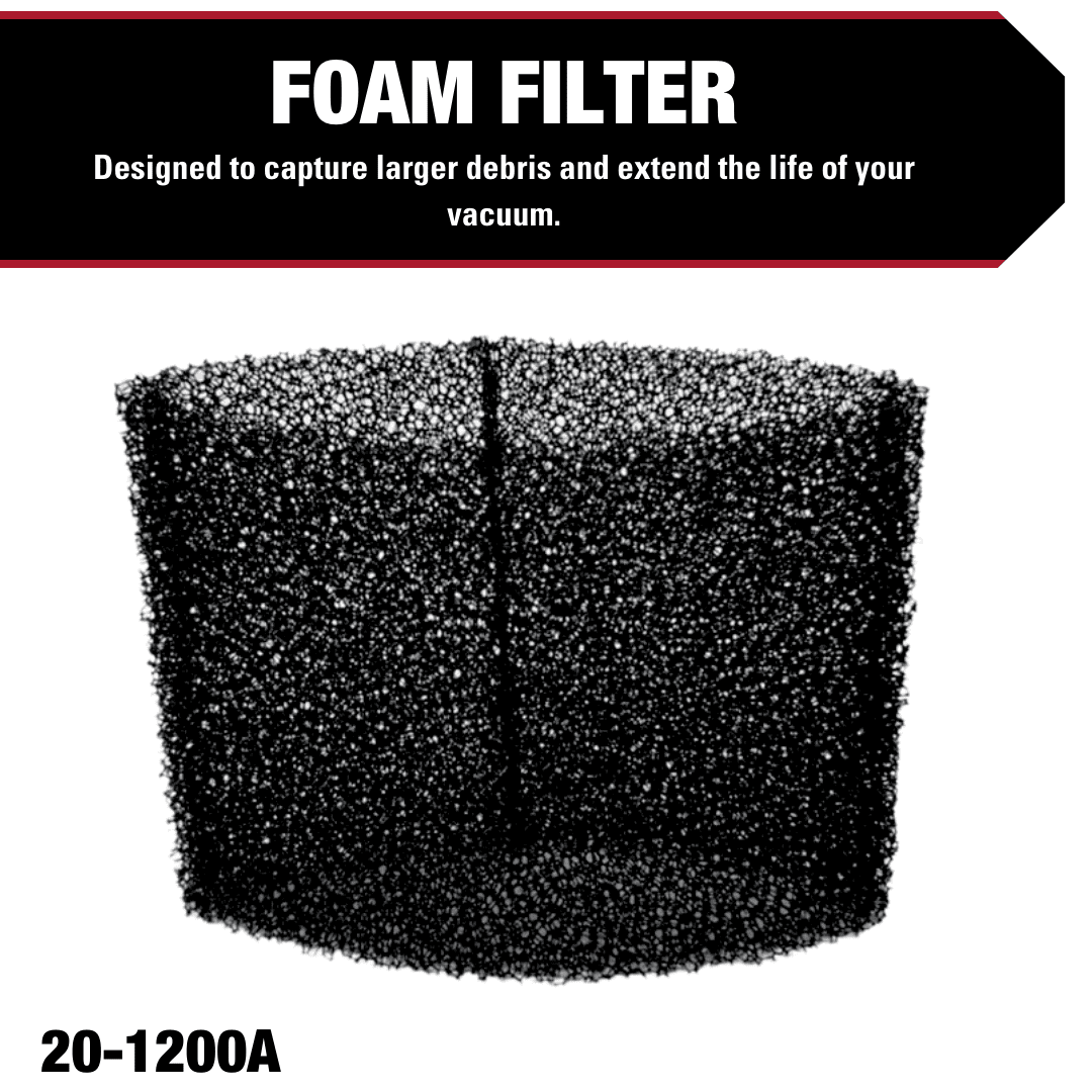 Hyper Tough 3 Gallon Wet/Dry Vac Filter Replacement Bundle - High-Efficiency Disposable Bag 3-Pack, Foam Filter, Cloth Filter & Clamp