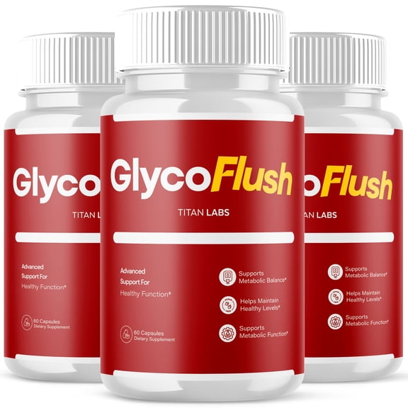 GlycoFlush Advanced Formula Blood Support for Health and Wellness Glyco Flush 180 Capsules