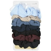 Hairhints: White/LT. Blue, Tan/Blue/Dark Blue/ Black/Brown/Black Scrunchies,