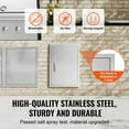 thumbnail image 4 of STAWAY BBQ Access Door - 17x24 Inch Stainless Steel Outdoor Kitchen Door, Reversible Design, Easy Install, Rust-Proof, Perfect for Grilling Stations, 4 of 9