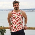 thumbnail image 5 of Rocae Tomatoes for Men's Workout Tank Top Men's Running Tank Top Dry Fit Athletic Workout Tank TopsXX-Large, 5 of 9