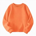 thumbnail image 3 of Towmus Girls Sweatshirts Cotton Crew Neck Sweat Shirts Casual Loose Long Sleeve Tops 18 Months-14 Years, 3 of 8