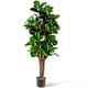 thumbnail image 2 of Árbol de Higo Artificial Costway 1,5 m Con Hojas en PEVA y Maceta en PP Verde, 2 of 10