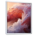 thumbnail image 2 of Designart "Coral Surge Vivid Wonder I" Coastal Floater Framed Canvas Prints, 2 of 5