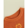 thumbnail image 5 of Toddler Baby Boy Girl Halloween Sweater Knit Chunky Pumpkin Sweaters Oversized Pullover Sweatshirt Tops Fall Winter Clothes, 5 of 7