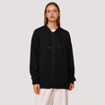 thumbnail image 2 of Plus Size Coat Hooded Long Sleeve Casual Coat For Everyday And Vacation With Drawstring Design Ideal For Any Season, 2 of 5