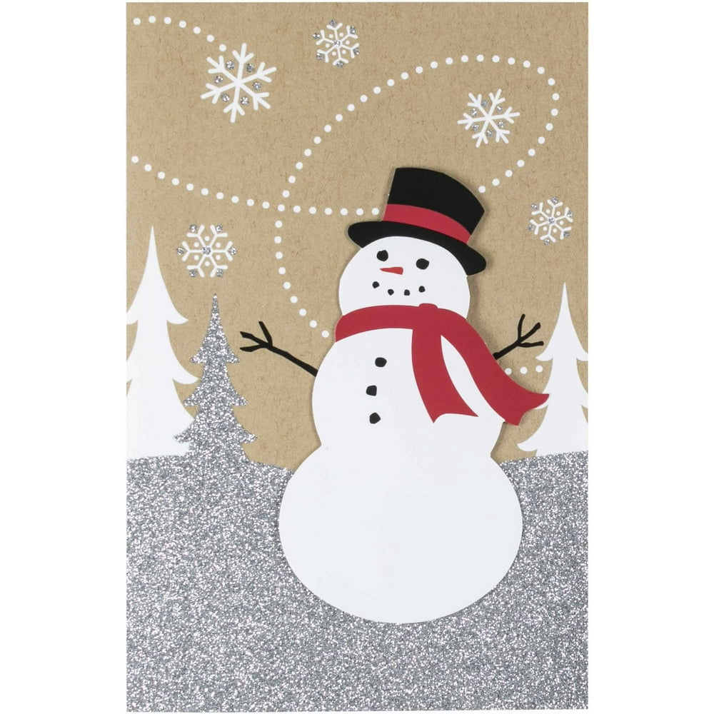 Hallmark Snowman on Craft Christmas Boxed Cards - Walmart.com - Walmart.com