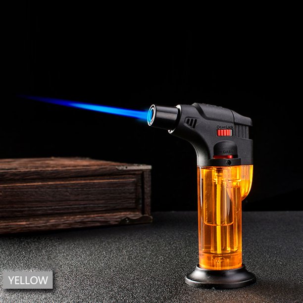 Encendedor de butano, encendedor de llama ajustable recargable, encendedor de cocina para Chef, herramienta de Picnic de encendido para barbacoa, encendedor a prueba de viento Tan Jianjun unisex