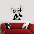 thumbnail image 2 of Stitch Face Mask Cute Lilo and Stitch Disney Cartoon Wall Sticker Art Decal for Boys Girls Room Bedroom Kindergarten Nursery House Fun Home Decors Stickers Wall Art Vinyl Decoration Size (30x20 inch), 2 of 3
