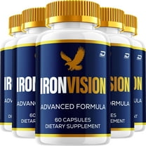 Iron Vision Eye Support Supplement – IronVision Capsules Eye Vitamins Healthy Vision, 5 Pack, 300 Capsules