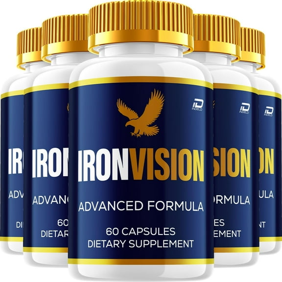 Iron Vision Eye Support Supplement – IronVision Capsules Eye Vitamins Healthy Vision, 5 Pack, 300 Capsules