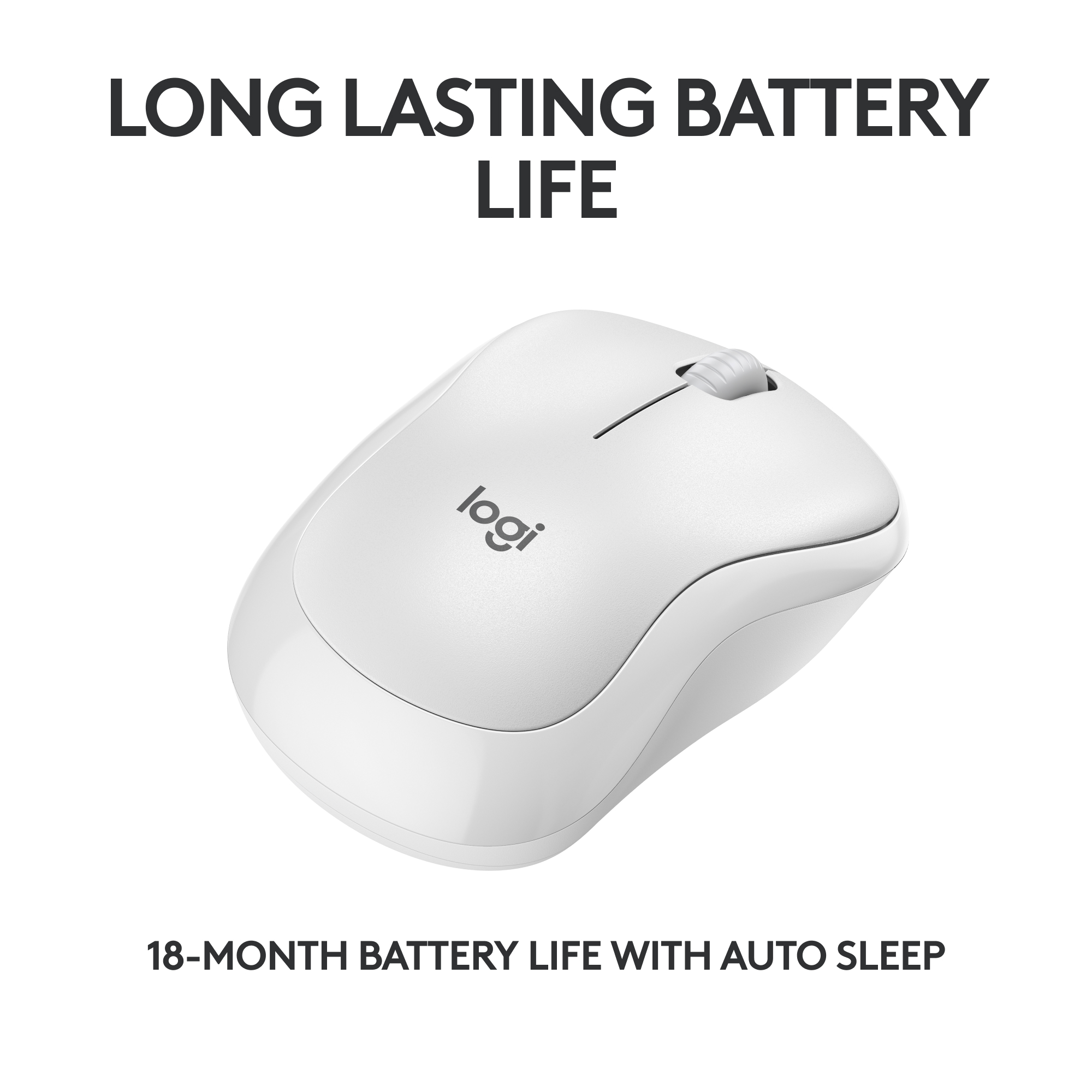 Logitech M240 Silent Bluetooth Mouse, Off-White photo 4