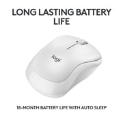Logitech M240 Silent Bluetooth Mouse, Wireless, Compact, Portable, Smooth Tracking, 18-Month Battery, Off-white