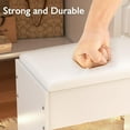 thumbnail image 2 of Vanity Stool Chair, Dressing Table Stool, Dressing Table Seat, Makeup Stool for Vanity, Easy Assembly Makeup Chair, Small Ottoman Stool, Footstool, Multifunctional Stool for Living Room, Bedroom, 2 of 5