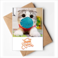 thumbnail image 1 of Lovely Small Lovely Cat Head Sweet Thank You Cards Envelopes Blank Note, 1 of 3
