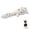 White with multi-color speckled dots (red, yellow, blue), variant on Deeow ETPU Dog Chew Toy, Floating Fetch Toy for Medium & Large Dogs, Textured Dental Toy for Pool Beach Outdoor Water Play