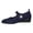 Navy, variant on CAIXAI Ballet Flats Shoes For Women Womens Embroidered -On Casual Sneakers with Comfortable Heel for Daily Fashion Wear