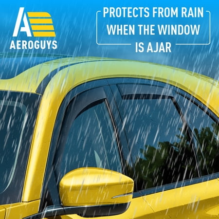 AEROGUYS Extra Durable Window Deflectors In-Channel Window Visors Rain Guards Fit for Acura MDX 2022-2026, Sun Visors, Wind Vent for Shades, Exterior Car Accessories - 4 pcs. AG0990