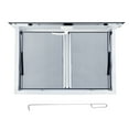 thumbnail image 2 of Concession Window, Aluminum Alloy Serving Window for Food Trucks, Food Truck Service Window with 2 Horizontal Sliding Screen Windows & Awning Door, 2 of 7