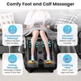 thumbnail image 2 of Giantex Foot & Calf Massager, Shiatsu Heated Electric Foot Massager W/ Heating, Deep Kneading & Washable Sleeves, Leg Massager for Relaxation, Foot Pain Relief, Grey, 2 of 6