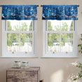 thumbnail image 2 of LALILO Kitchen Curtain Valance Colorful And Bright Trees Rod Pocket Window Curtain 52"x 18" Set of 2, 2 of 7