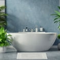 thumbnail image 6 of White Classic Hotel Collection Absorbent Cotton Bath Mats, Spa Reversible Floor Towels, not a Bathroom Rug, Silver Gray, 22 x 34, 2 Pack, 6 of 8
