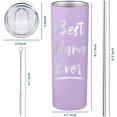 thumbnail image 6 of Best Nana Gifts From Grandchildren Grandkids Granddaughter Nana Birthday Gifts- 20oz Purple Best Nana Ever Tumbler - Christmas Birthday Mothers Day Gifts For Nana Grandma Cup With Lid and Straw, 6 of 6