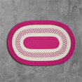 thumbnail image 1 of Colonial Mills Rug NT72R048X072 4 x 6 ft. Crescent Braided Rug  Magenta, 1 of 1