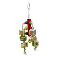 thumbnail image 1 of Mascotas Bloques de Loros Juguetes para Masticar con Campanas Juguetes de Loros Colgantes Cajas de Jaulas para Pájaros Adorno de Decoración Colco Parrot Chew Toys, 1 of 8
