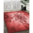 thumbnail image 3 of Ahgly Company Machine Washable Indoor Square Transitional Red Area Rugs, 3' Square, 3 of 7