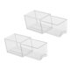 thumbnail image 2 of Cajas organizadoras para refrigerador (paquete de 2), cajas de almacenamiento con cajón, contenedores acrílicos transparentes versátiles, apilables pa, 2 of 9