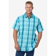 thumbnail image 5 of KingSize Men's Big & Tall Plaid Wrinkle-Resistant Short Sleeve Button Down, 5 of 5