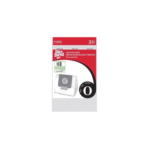 Dirt Devil Type O Allergen Vacuum Bags (9-Pack), AD10030