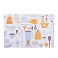 thumbnail image 1 of Flmtop 1PC PVC Coasters Petit-Déjeuner Imprimé Motif Coasters Élégant et Élégant Tapis Salle à Manger Résistant à la Chaleur Anti-Dérapant Coasters Napperons de Protection pour la Cuisine Bol Tampons Boire des Tapis, 1 of 8