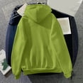 thumbnail image 4 of KIHOUT Spring Winter Womens Tops Fashion Classic Solid Color Long Sleeve Hooded Pocket Tops Sweatshirts, 4 of 4
