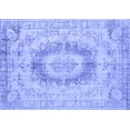 thumbnail image 1 of Ahgly Company Machine Washable Indoor Rectangle Persian Blue Traditional Area Rugs, 2' x 5', 1 of 4