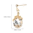 thumbnail image 2 of 1 Pair Crystal Earrings Chic Snake Ear Dangle Delicate Ear Pendant Ear Jewelries, 2 of 8