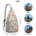 thumbnail image 3 of Waterproof Hiking Backpack Sling Bag for Women – Lightweight Crossbody Bag with Adjustable Strap, Multipurpose Butterfly Pattern Chest Bag for Travel & Outdoor Adventures – Aesthetic Floral Design, 3 of 4