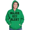 thumbnail image 3 of Major Key Alert Rap Entrepreneur Zip Up Hoodie Men's Women's Brisco Brands 3X, 3 of 6