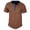 Coffee, variant on Henley Shirts for Men Quarter Button Short Sleeve Breathable Pullover Tee Shirts Business Casual Workwear Tops S-3XL