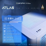 Periphio Atlas Gaming PC, AMD Ryzen 5 5500 up to 4.2GHz with Radeon RX 6500XT 4GB GPU (Gaming Optimized), 16GB RAM, 1TB SSD, WiFi, Windows 11 Desktop, White, Full Battlestation