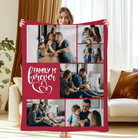 JML USA Personalized Flannel Blanket – Custom Family Photo & Text Throw Soft & Lightweight Multiple Sizes Available Express Shipping JML USA Personalized Flannel Blanket – Custom Family Photo & Text Throw Soft & Lightweight Multiple Sizes Available Express Shipping